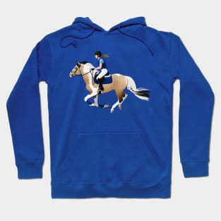 Buckskin Pinto Eventer - Equine Rampaige Hoodie